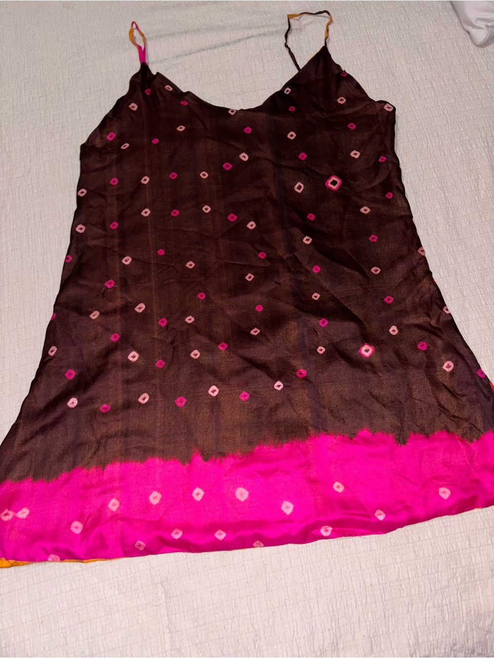 Silk top vibrant colors